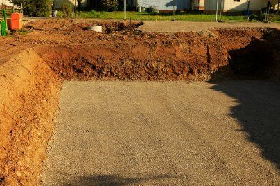 A Construction Site With a Lot of Dirt and Concrete — Bennettron Demex in Byron Bay, NSW