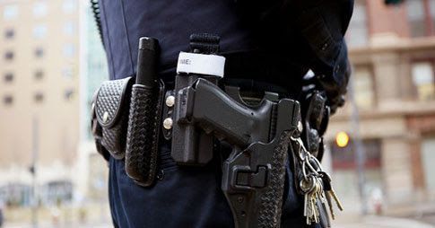security guard next to construction site 
