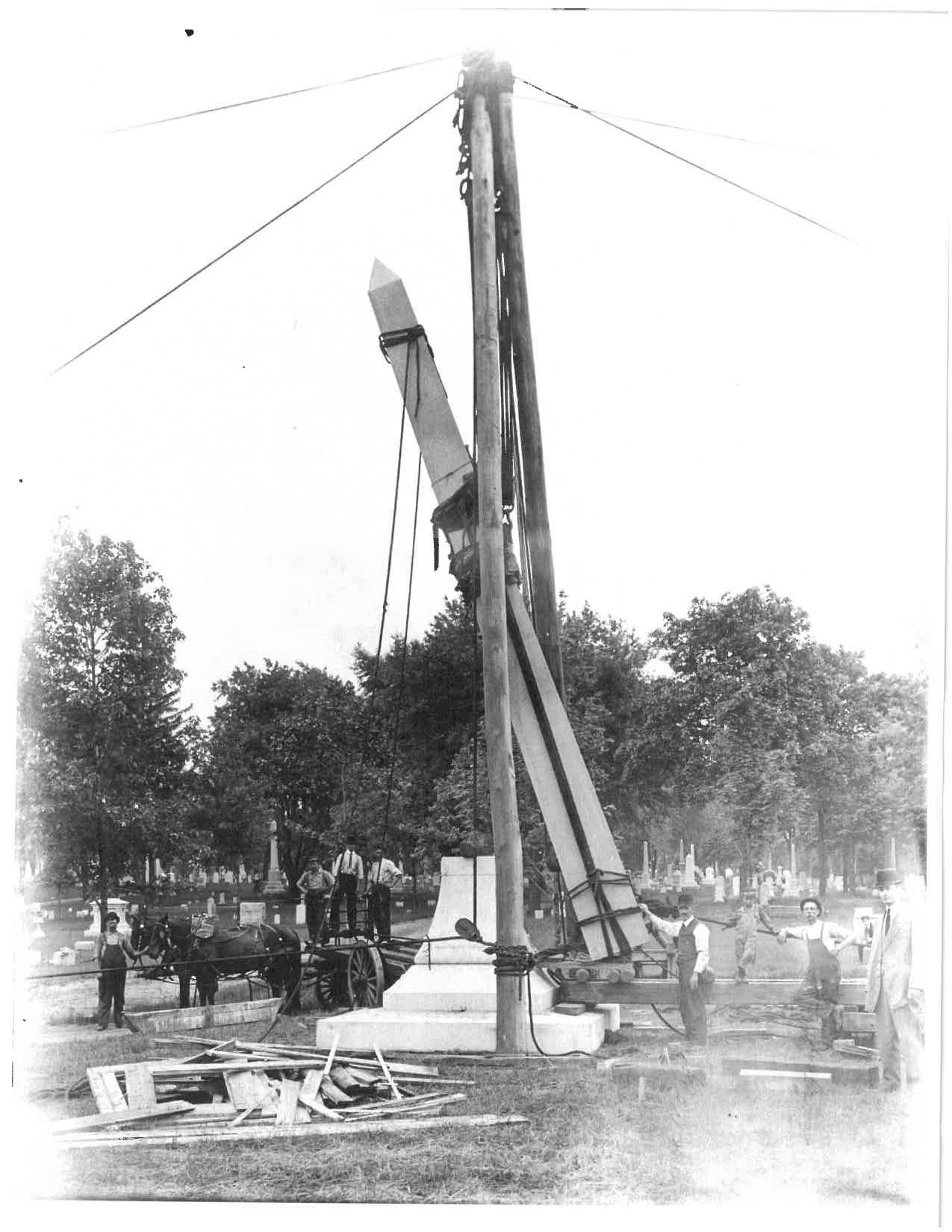 Lifting Statue — Akron, OH — Frank Lucco Company