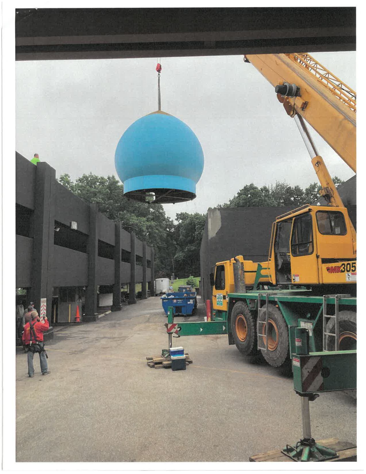 Lifting Blue Roof — Akron, OH — Frank Lucco Company