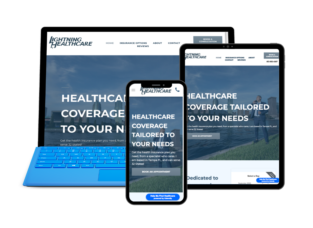 Lightning Healthcare Website Design