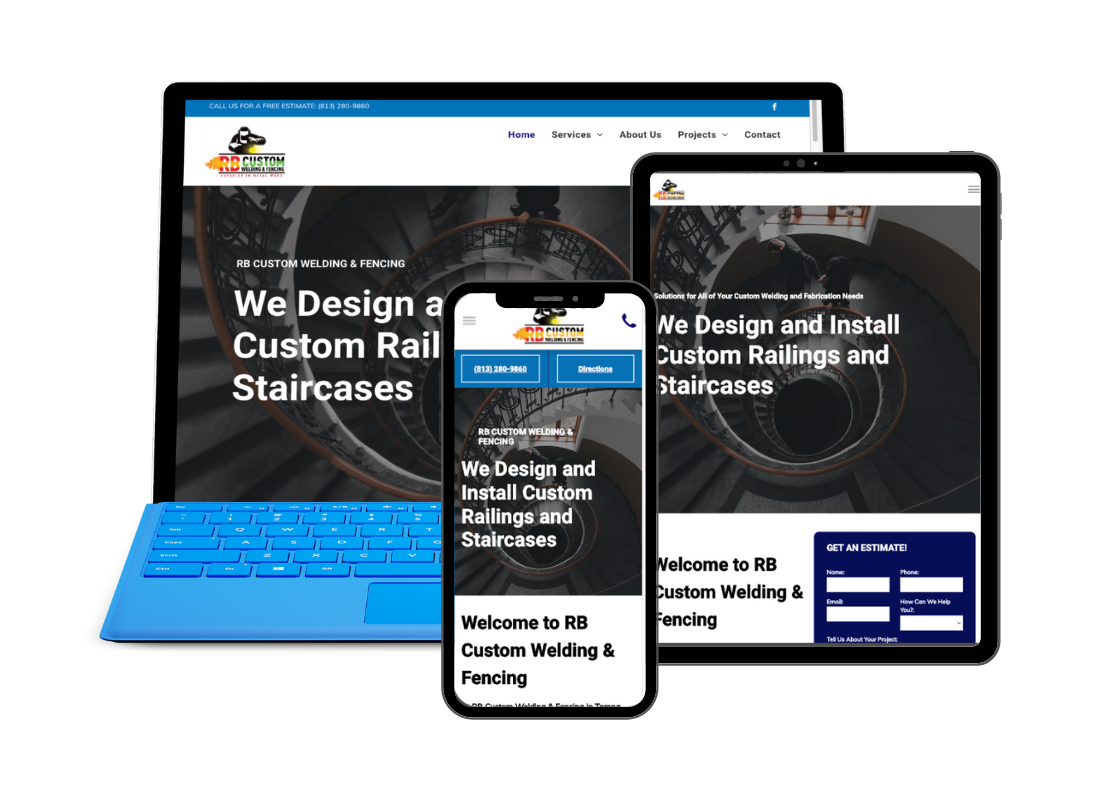 RB Custom Welding Website Design