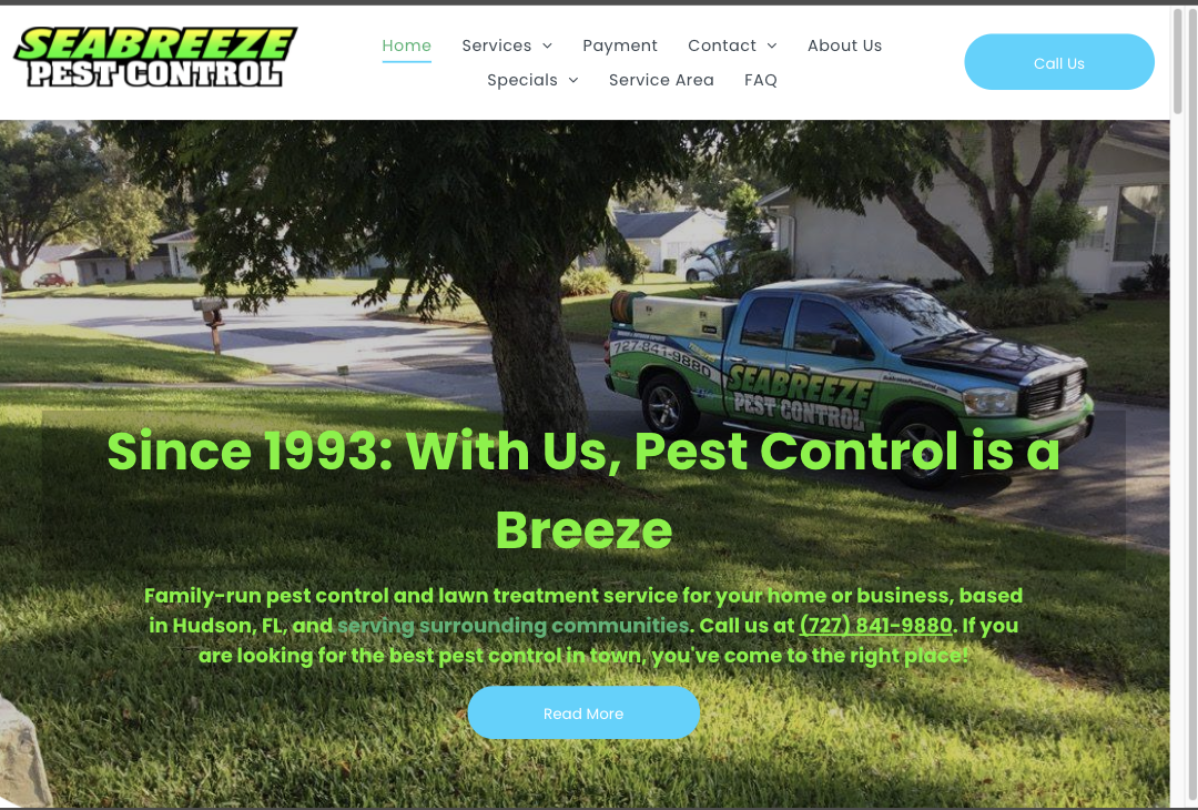Pest Control Website