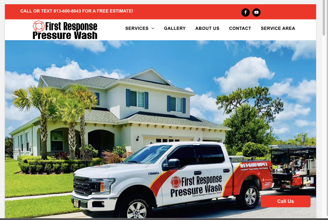 Pressure Washing Website