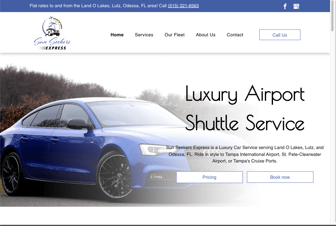 Airport Shuttle Website