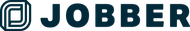 Jobber logo with dark blue text and a white and blue symbol.
