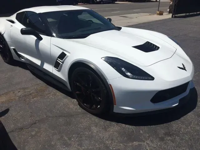 White Sport Car - Long Beach, CA - Auto-B-Craft Collision Center