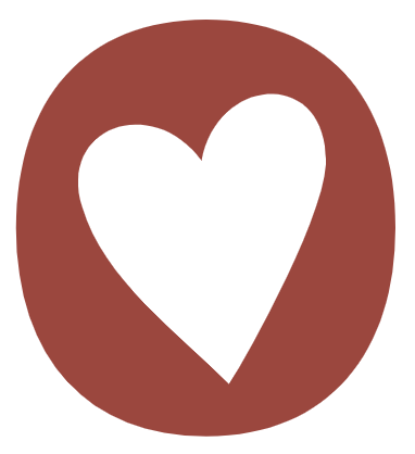 Et logo for Presto Boghandel med et hjerte i en rød cirkel