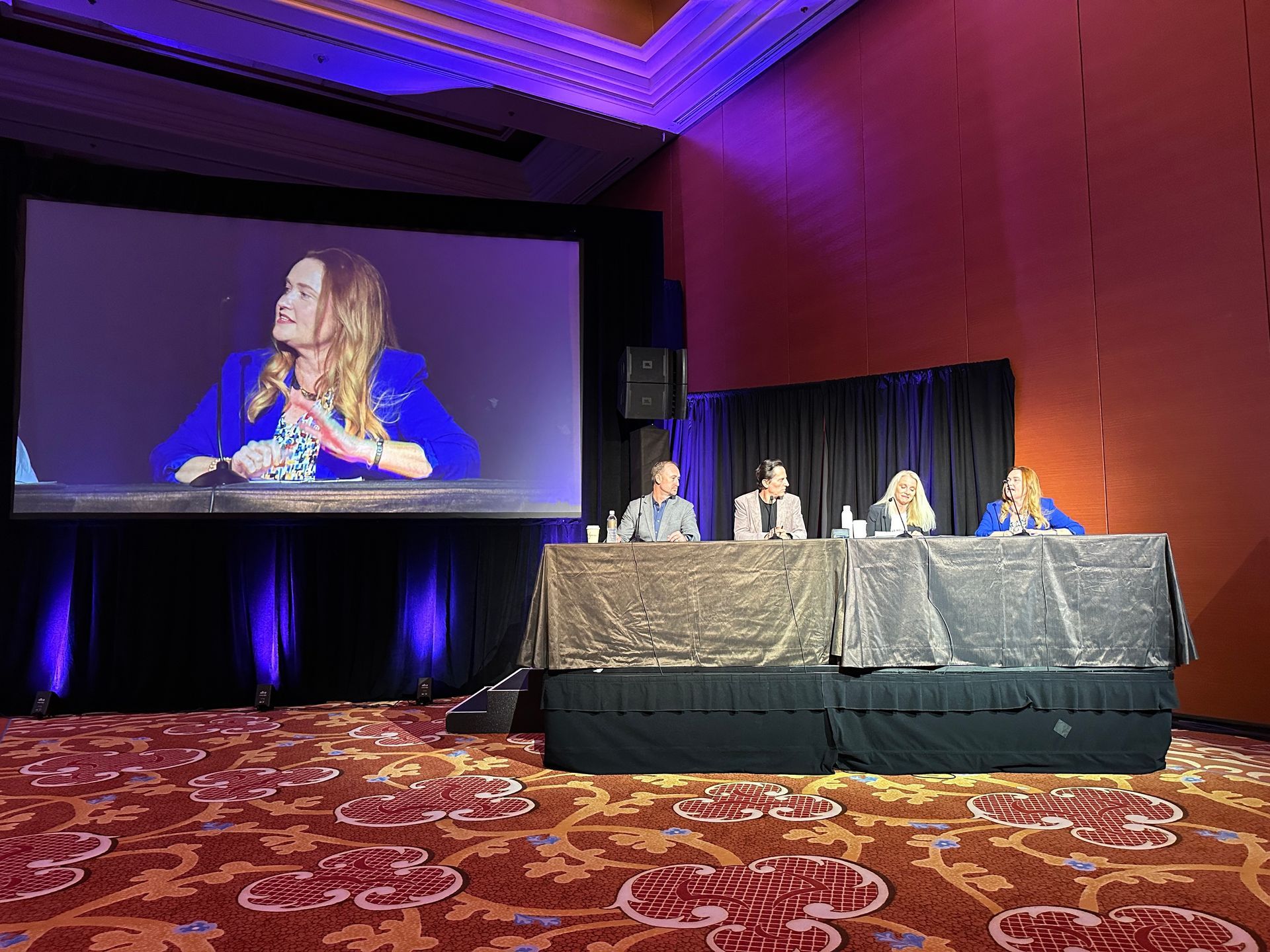 Robin Clayton serving as a technology judge at the Digital Mortgage Conference.