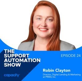 Robin Clayton speaks on the Support Automation Podcast by Capacity - April 21, 2022