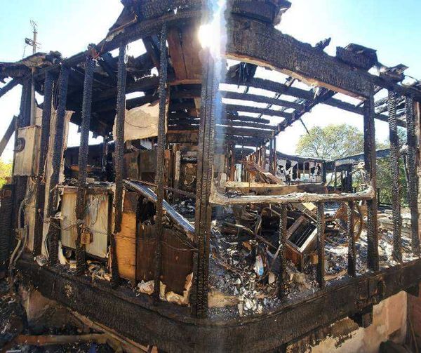 A house with fire damage in Hawaii