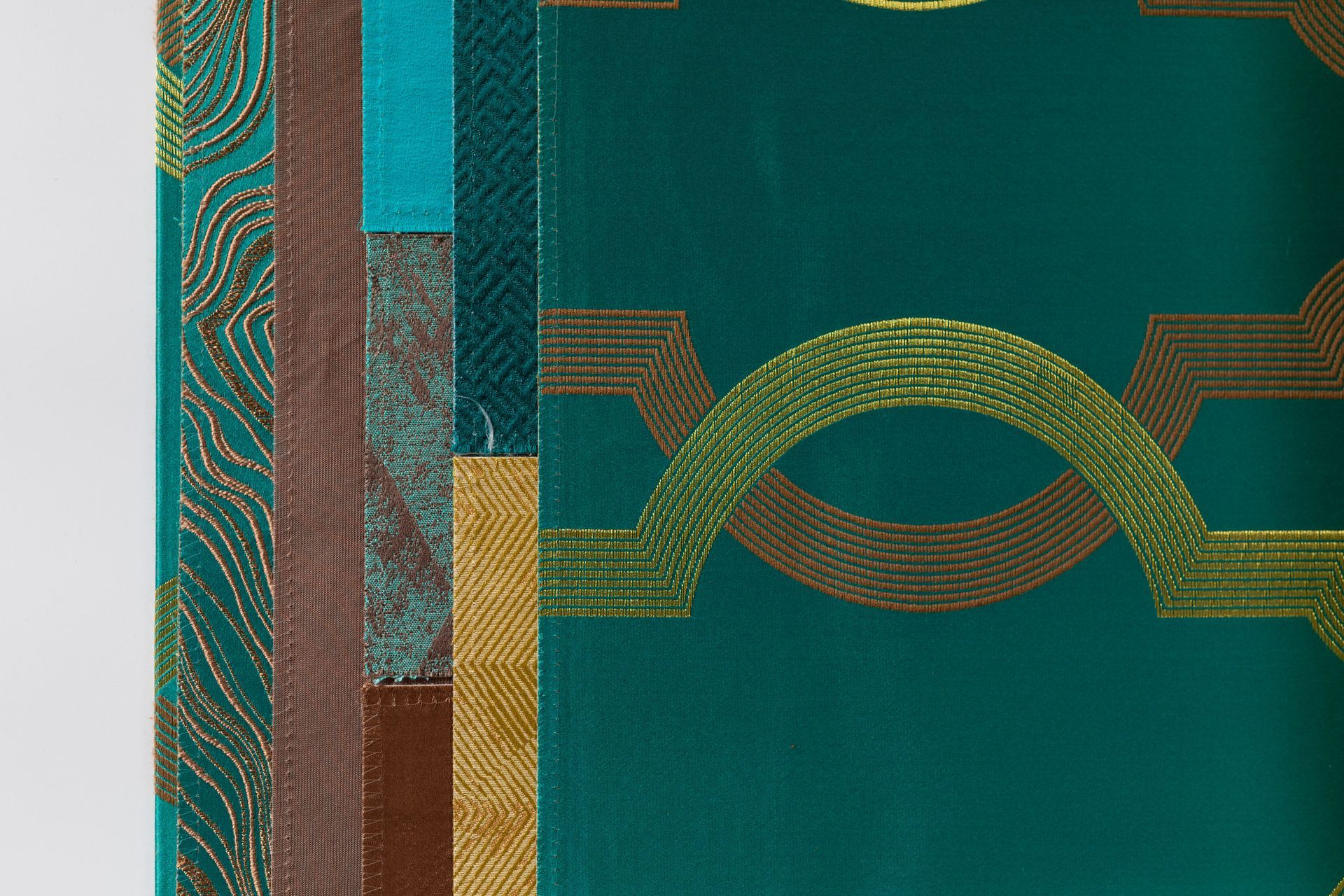 A close up of a book with a pattern on it