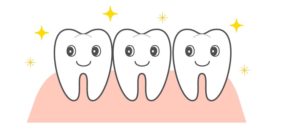 Clean Teeth Illustration — Worcester, MA — Vernon Hill Pediatric