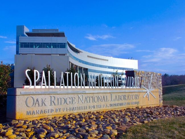 A sign for spallation oak ridge national laboratory