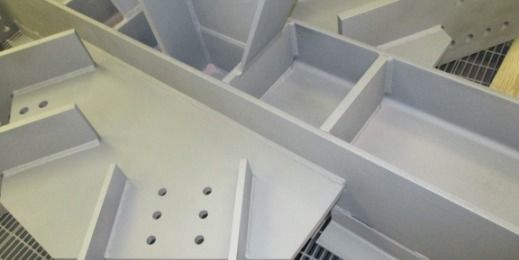 A close up of a white box with holes in it.