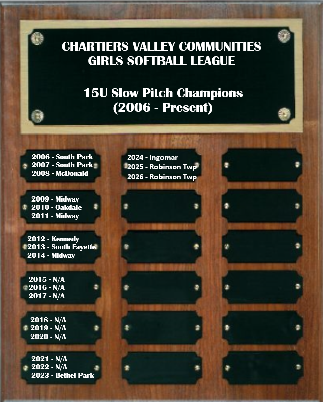 15U_Slow_Championship_Plaque