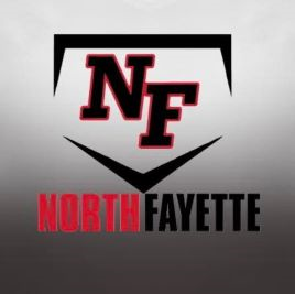 North Fayette logo with black and red NF above “NORTH FAYETTE” text