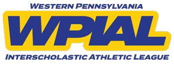 Western Pennsylvania Interscholastic Athletic League logo in blue and yellow