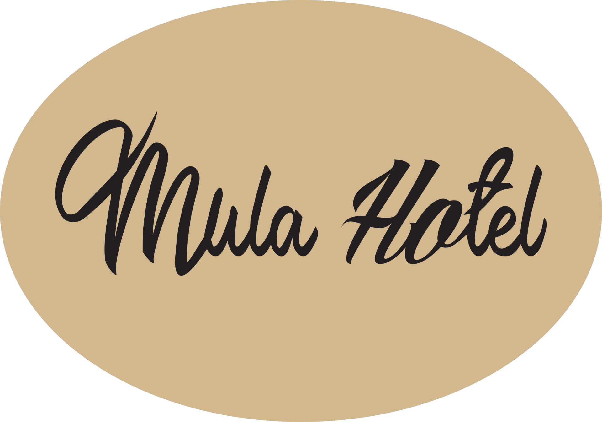 Mula Hotel Logo, black