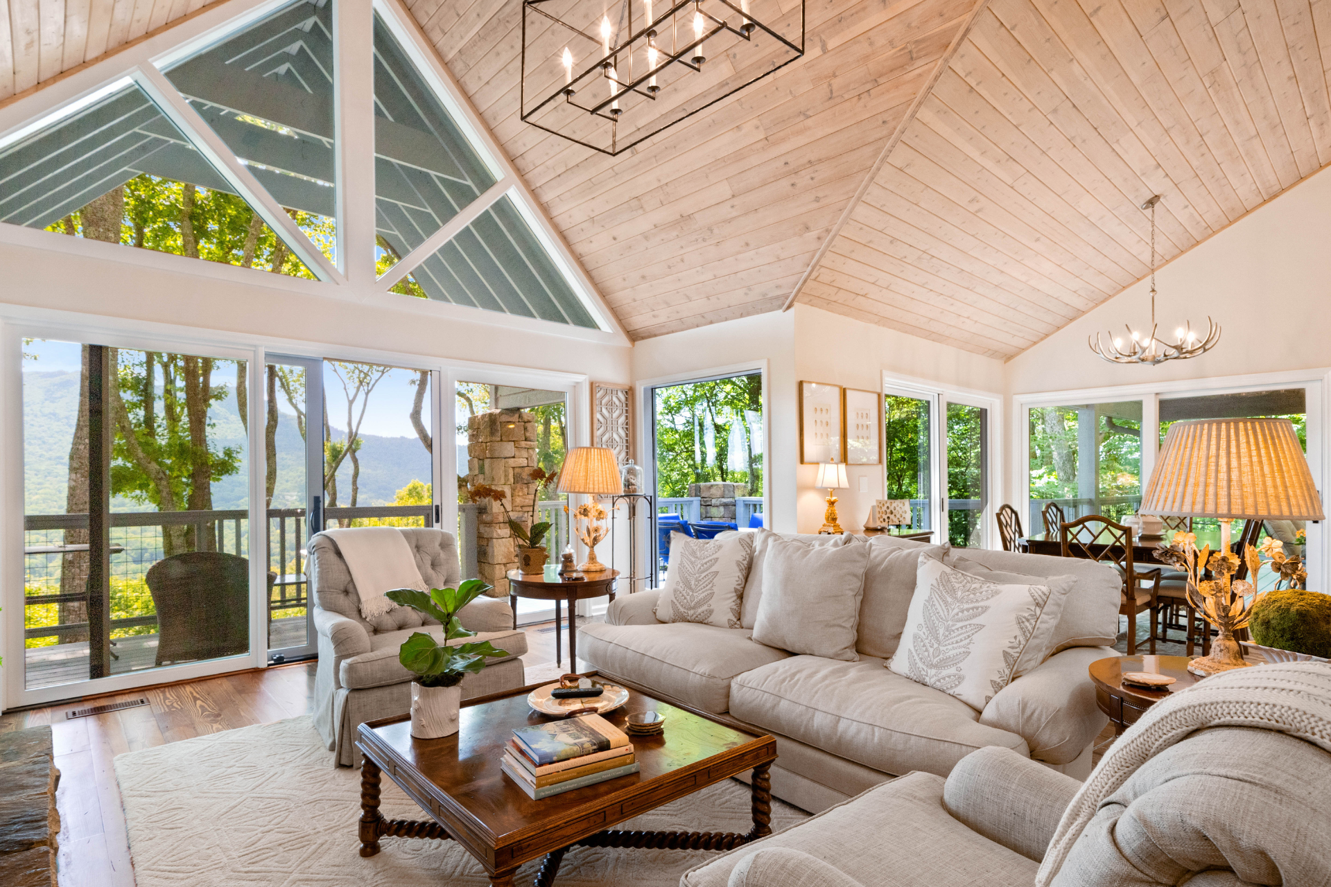Living Room in a Custom Home