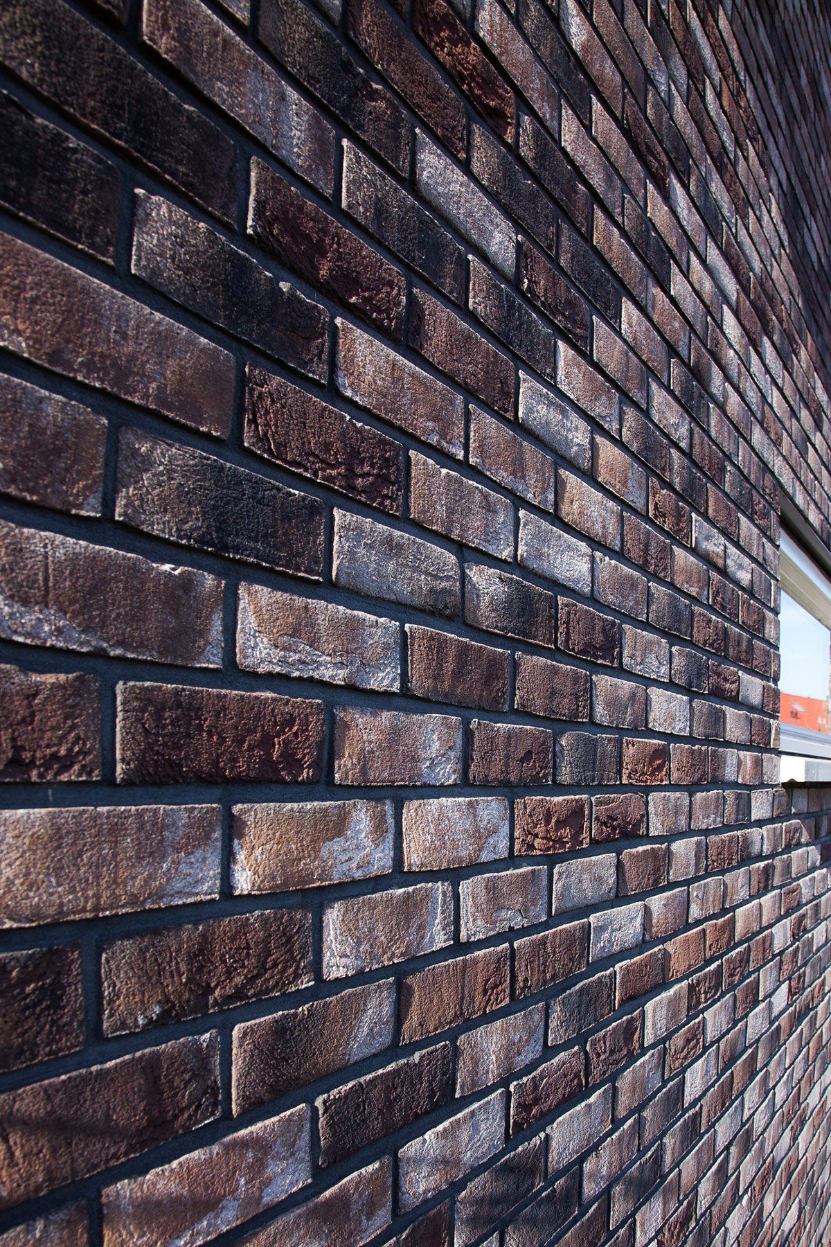 dark red and fired red brick slips