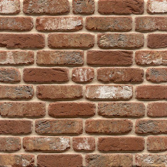 Red Multi Reclaimed Brick Slips | Real Brick Cladding