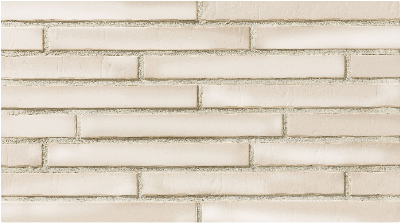 Painted Cream long brick slips uk