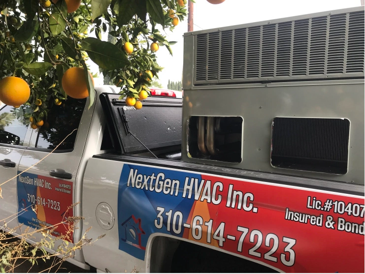 Rheem — Truck Carrying An AC Unit in North Hollywood, CA