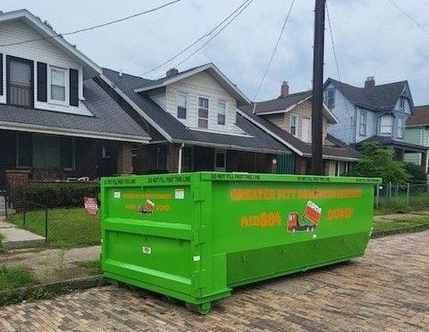 Two Green Dumpster — Pittsburgh, PA — Greater Pitt Dumpster Service