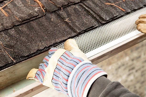 Installing mesh leaf gutter guards