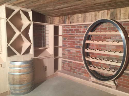 geometric shaped cabinet