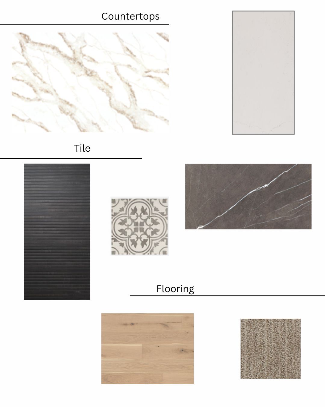 There are many different types of tiles and flooring.