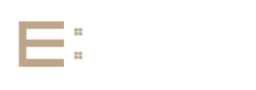 A logo for Everton homes  with motto excellence from the ground up