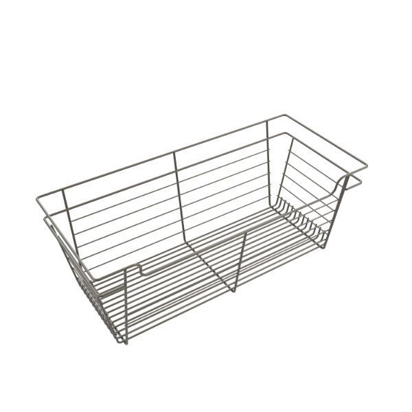 Matte Nickel Color Option for 11x30x14 Basket Organizer