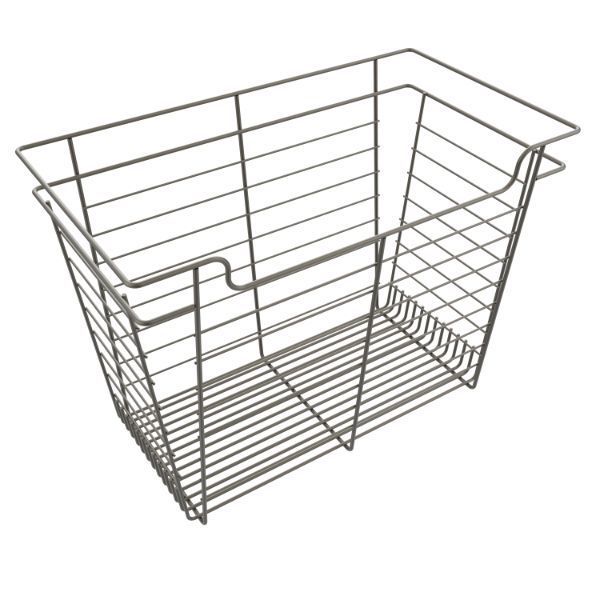 Matte Nickel Color Option for 17x24x14 Basket Organizer