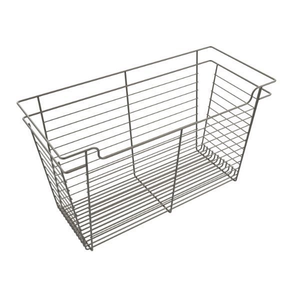 Matte Nickel Color Option for 17x30x14 Basket Organizer