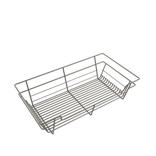 Matte Nickel Color Option for 6x24x14 Basket Organizer