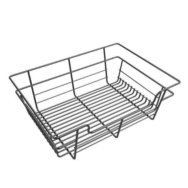 Matte Black Color Option for 6x18x14 Basket Organizer