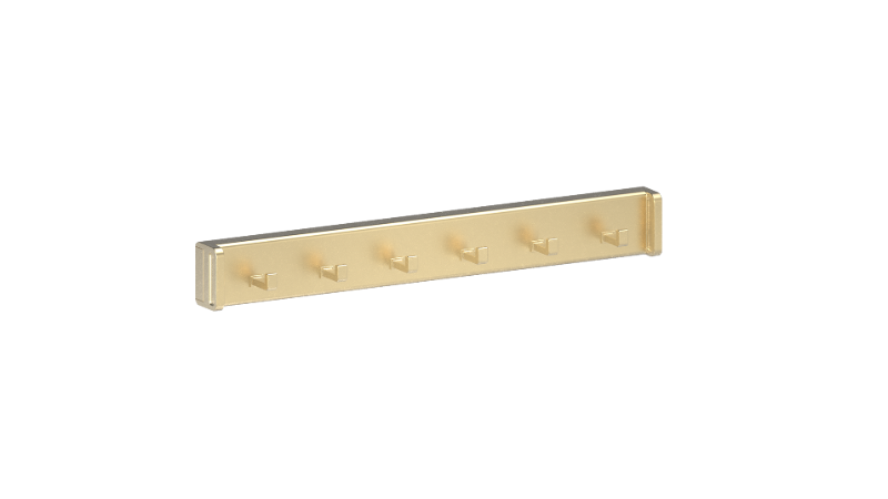 Matte Brass Color Option for Belt Rack