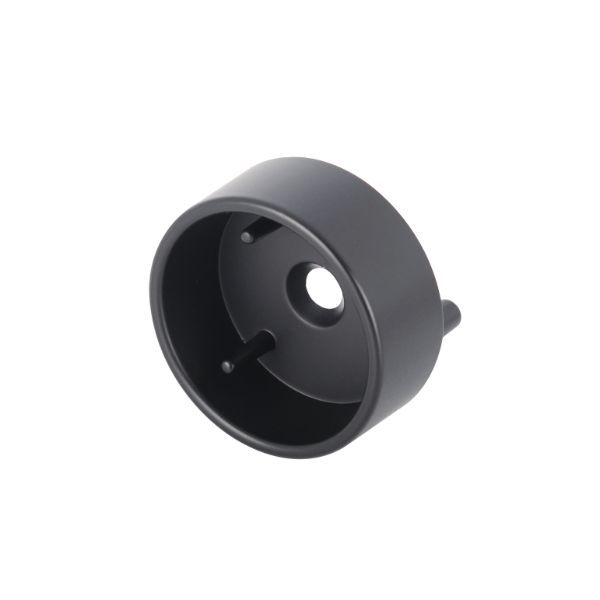 Matte Black Color Option for Closet Rod Closed Cap