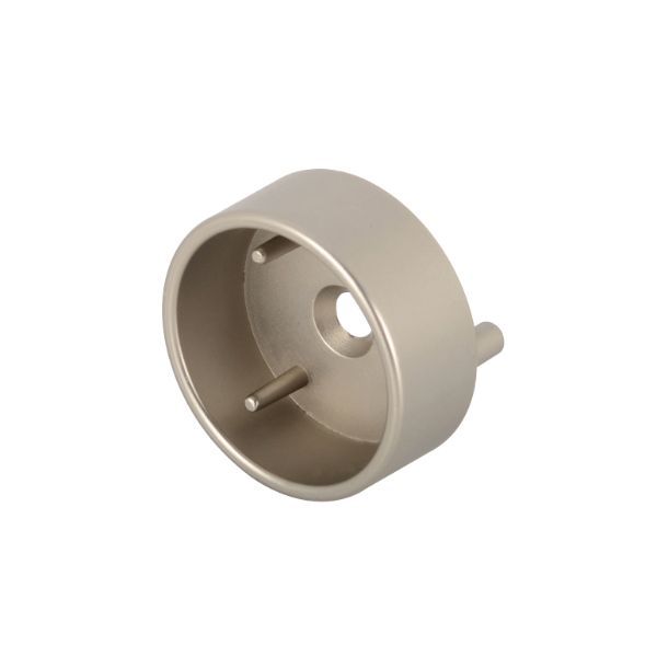 Matte Nickel Color Option for Closet Rod Closed Cap