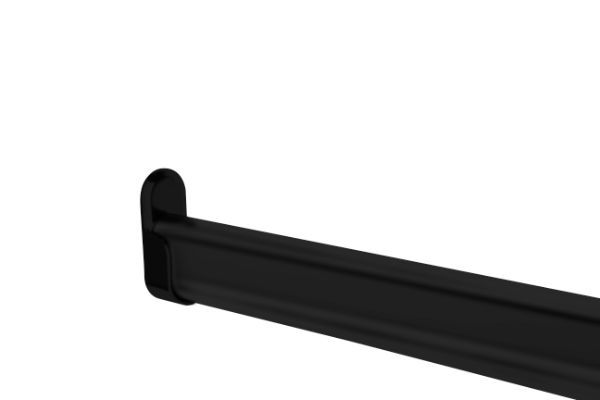 Matte Black Color Option for Oval Style Closet Rod