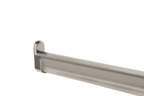 Matte Nickel Color Option for Oval Style Closet Rod