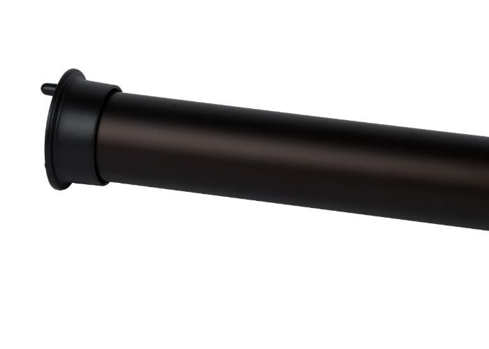 Matte Black Color Option for Round Style Closet Rod