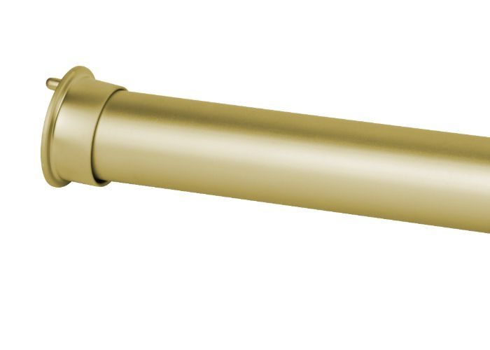 Matte Brass Color Option for Round Style Closet Rod