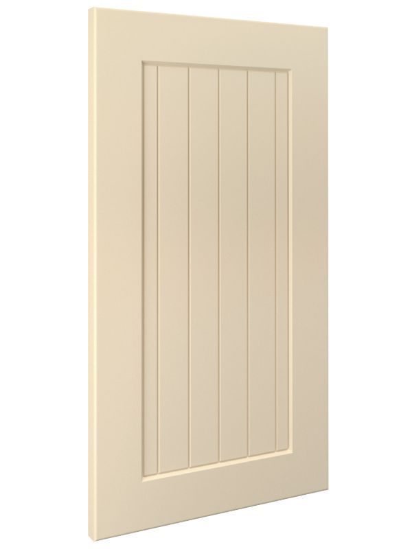 Bead Board Door Front Style Option With Eggshell Ivory Finish