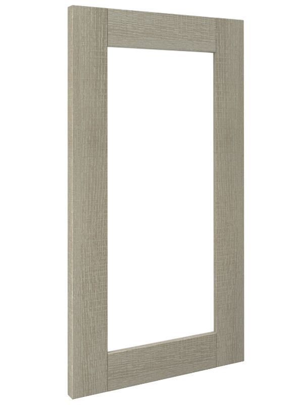Glass Classic Door Front Style Option With River Rock Finish
