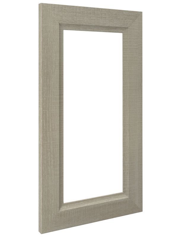 Glass Revere Door Front Style Option With River Rock Finish