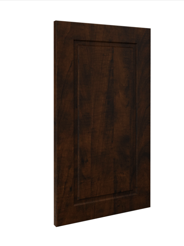 Modern Raised Door Front Style Option With Mocha Finish