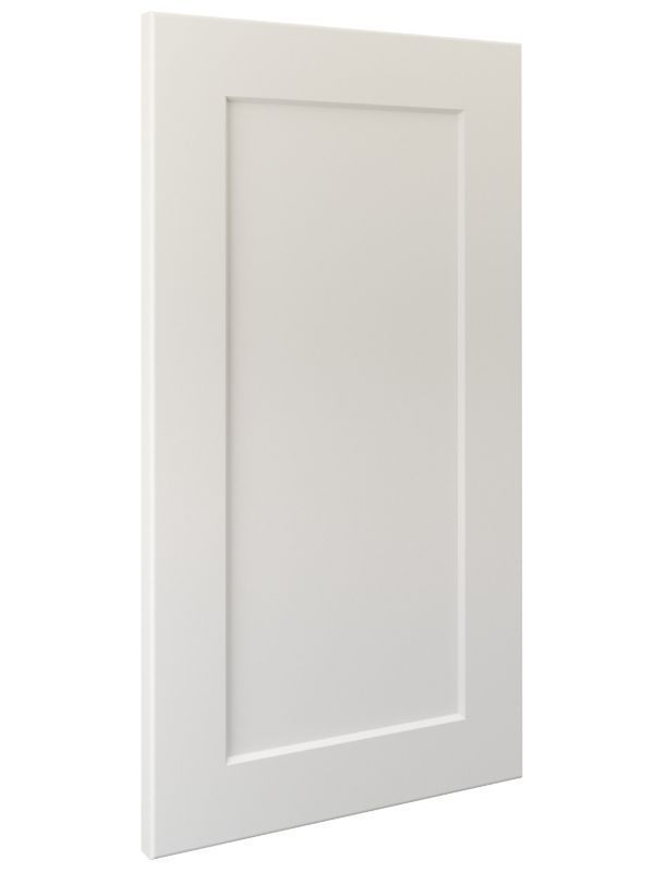 Shaker Door Front Style Option With Matte Soft Snowdrift Finish